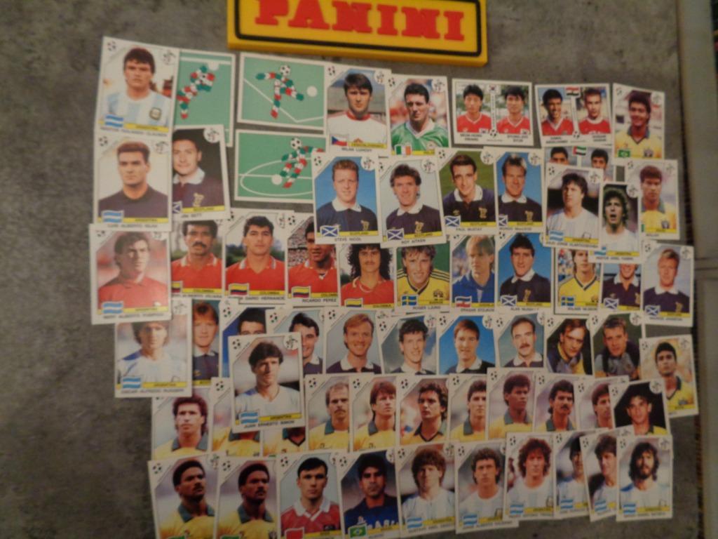 PANINI voetbal stickers WK 90 ITALIA 1990 world cup 63X, Verzenden, Zo goed als nieuw