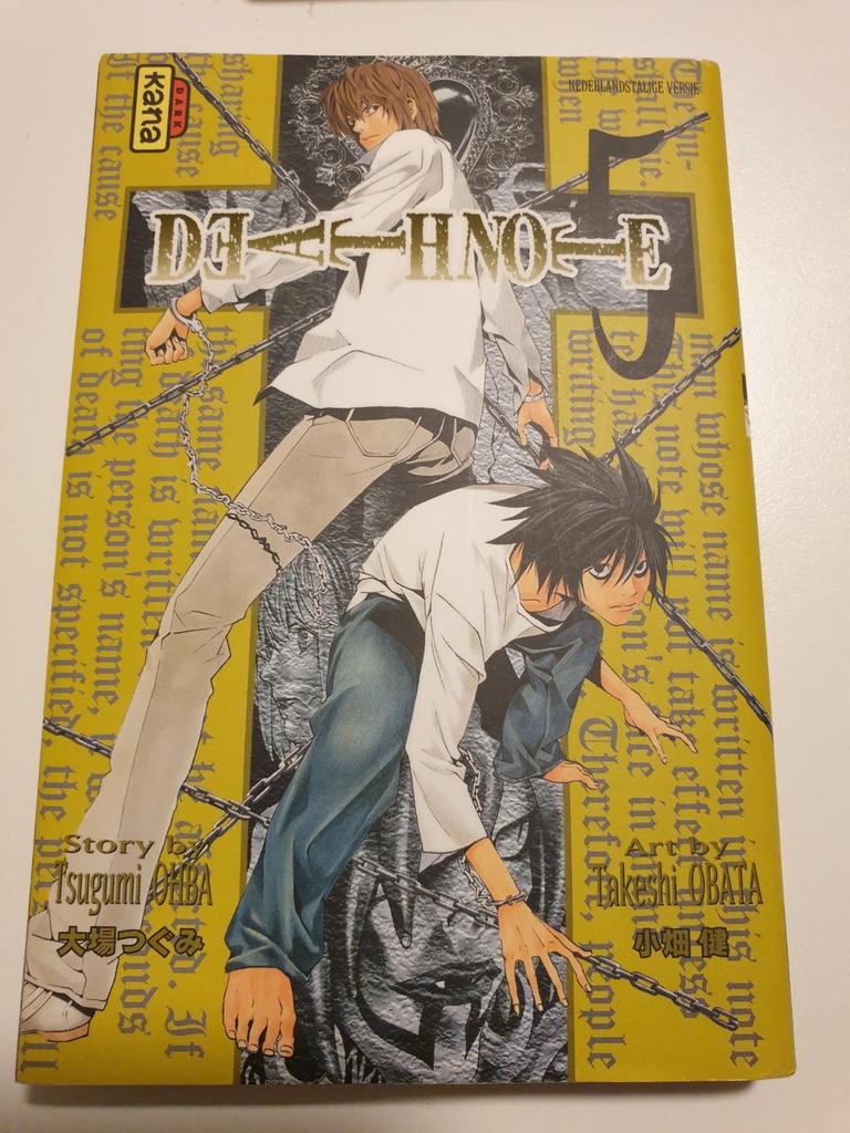 Obata Takeshi

DEATH NOTE DEEL 5 Nederlandstalig MANGA, Ophalen of Verzenden, Zo goed als nieuw, Obata; Ohba (tsugumi)