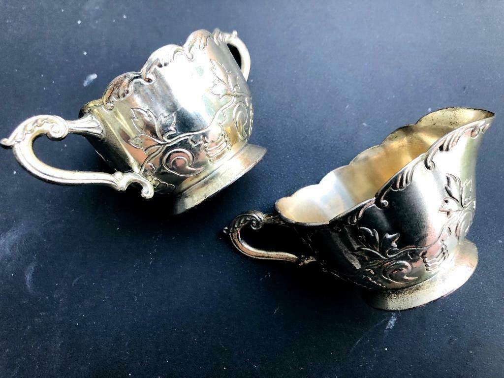 Antiek - Melk -en suikerpot, Ophalen of Verzenden