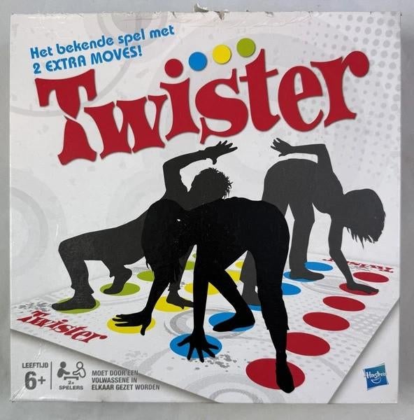 Twister Spel Hasbro 2 Extra Moves Partyspel gezelschapsspel, Een of twee spelers, Verzenden, Zo goed als nieuw, HASBRO
