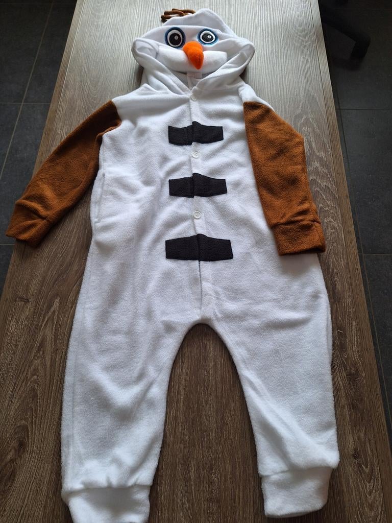 *Olaf Frozen verkleedpak/onesie - zo goed als nieuw - 87 cm, Ophalen, Zo goed als nieuw, Jongen