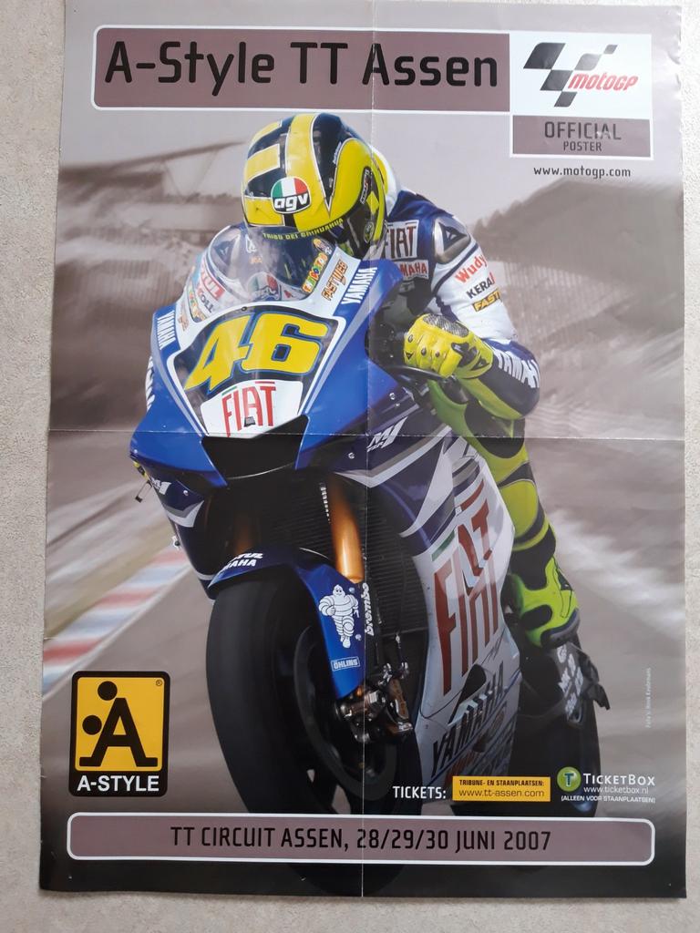 Originele affiches van 1999 F1  en 2007 MotoGP, Verzenden, Zo goed als nieuw