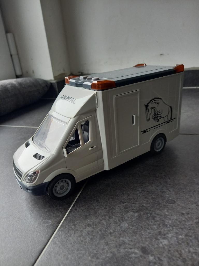 Paardenvervoer 27cm met paard en licht & geluid, Ophalen, Zo goed als nieuw