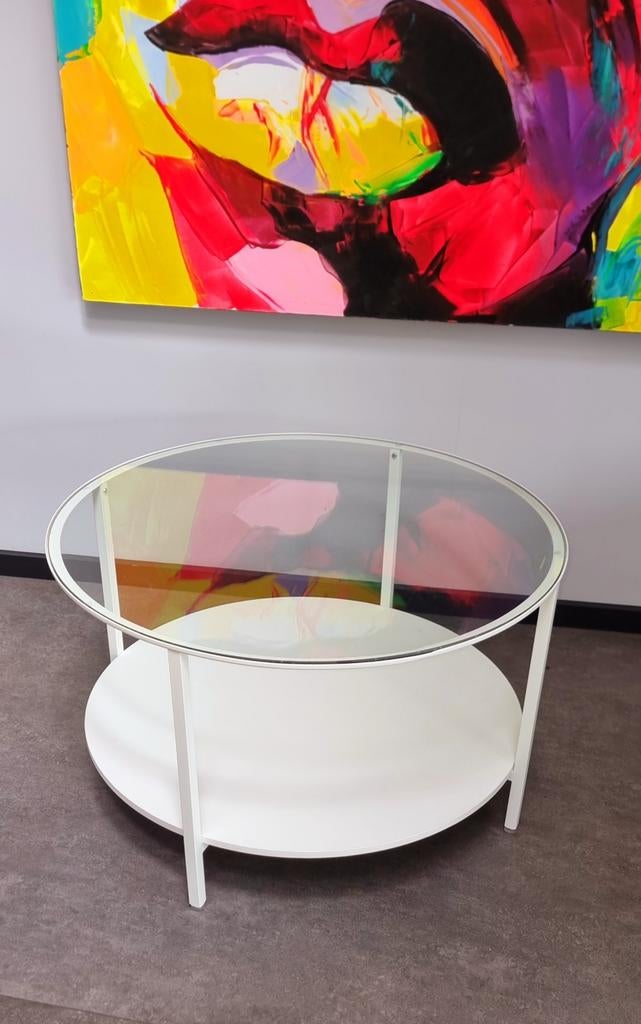 Table de salon comme neuve diamètre 75cm, Enlèvement, Comme neuf