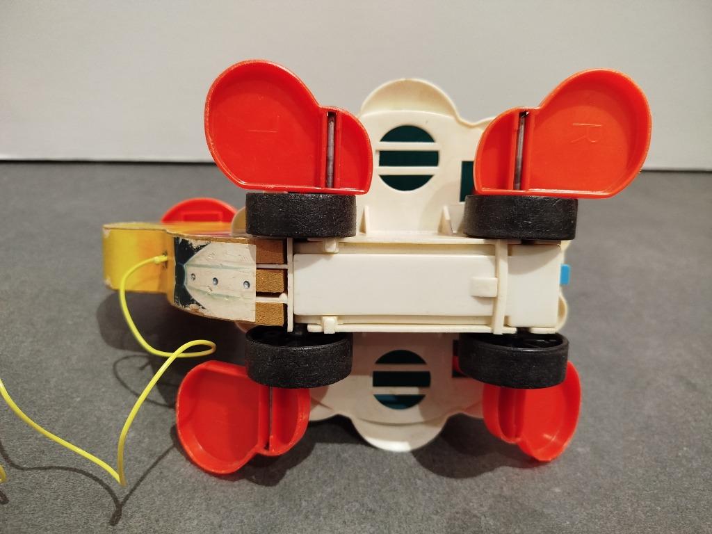 Fisher Price vintage babyspeeltje schildpad op zijn tenen, Ophalen, Gebruikt, Duw- of Trekspeelgoed, Met geluid