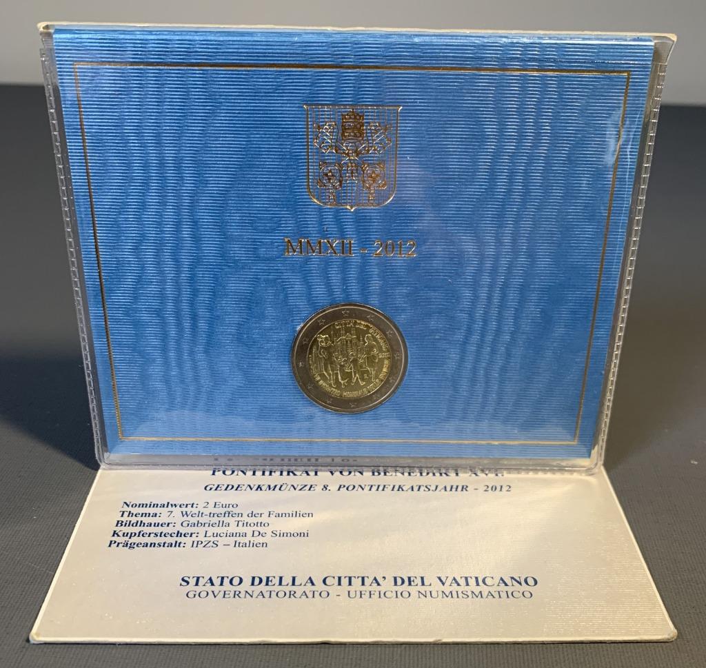 2 euro Vaticaan 2012 Vaticaanstad Mondiale delle Famiglie, Enlèvement ou Envoi, Vatican, 2 euros, Monnaie en vrac