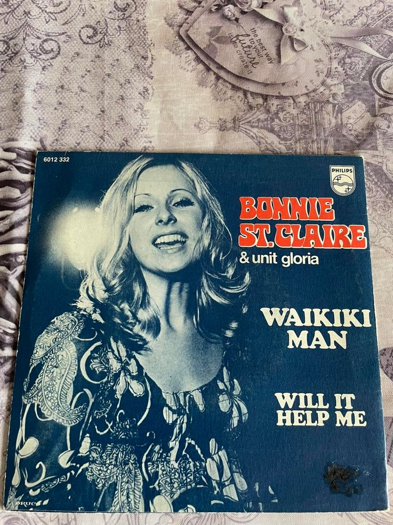 Bonnie  st . Claire & unit gloria - waikiki man, Cd's en Dvd's, Vinyl Singles, Ophalen of Verzenden