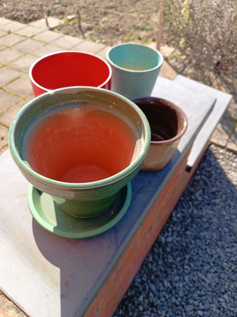 A vendre pot a fleurs, Ophalen, Overige materialen, Gebruikt, Balkon
