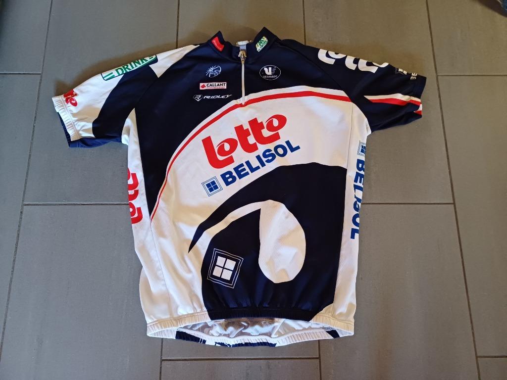 fiets shirt lotto belisol maat large, Ophalen, Gebruikt, Heren, L