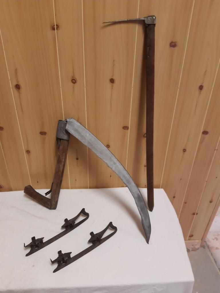 Pikhaak , zeis , schaatsen, Antiek en Kunst, Ophalen