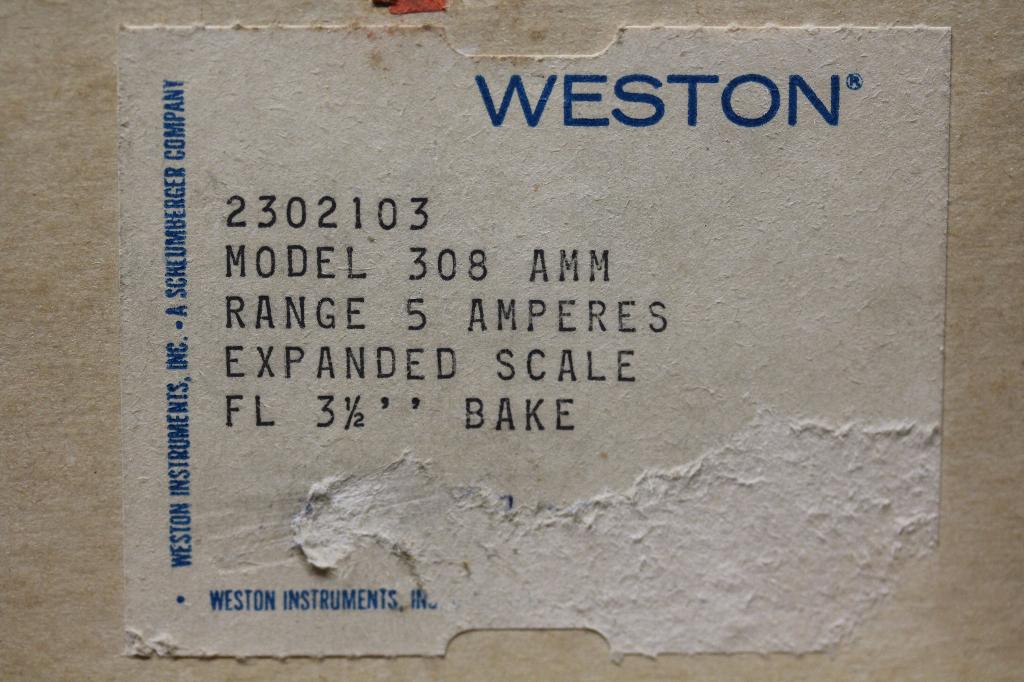 Compteur à panneau Weston 5A, modèle 308, type n 2302103, Hobby & Loisirs créatifs, Enlèvement ou Envoi, Neuf