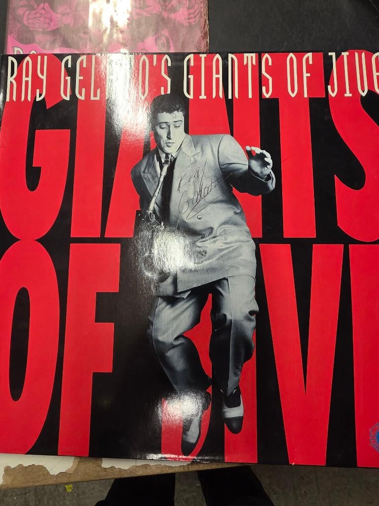 Ray gelato.s giants of jive lp gesigneerd, Ophalen of Verzenden, Zo goed als nieuw, Overige formaten