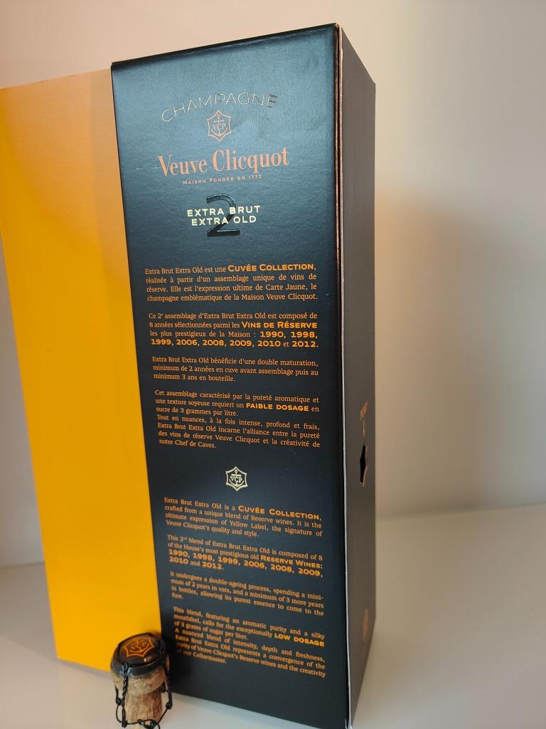 Veuve Clicquot Brut Extra Brut , Extra Old , Geschenkverpk(2, Ophalen of Verzenden, Gebruikt, Verpakking