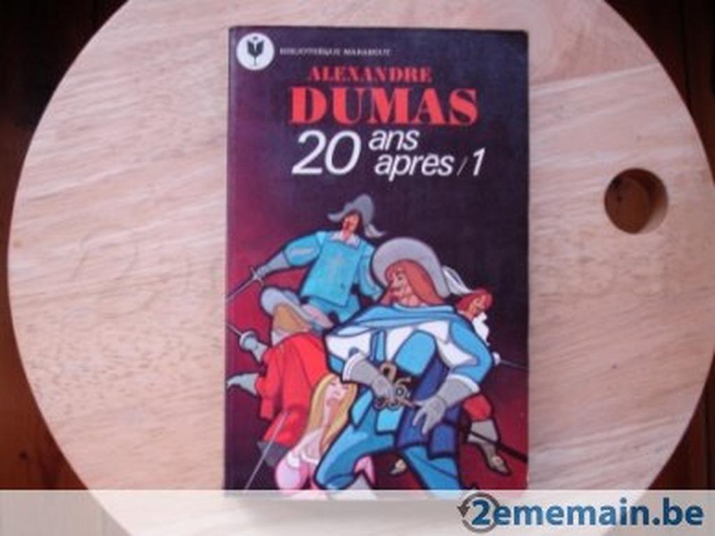 20 ans après / 1, Alexandre Dumas, Livres, Enlèvement, Utilisé