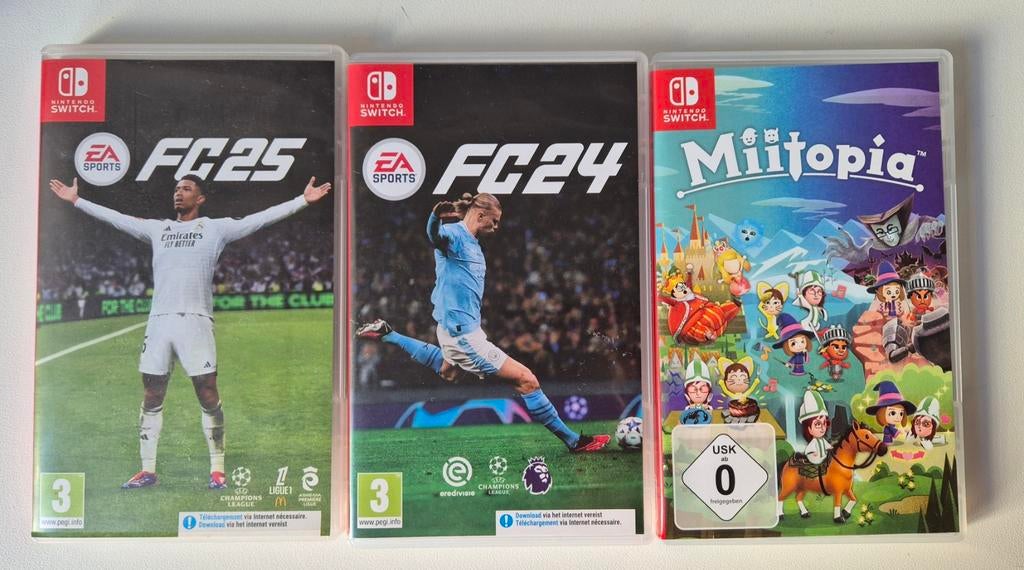 Nintendo Switch spelletjes FC24 FC25, Ophalen of Verzenden, Zo goed als nieuw, Vanaf 3 jaar