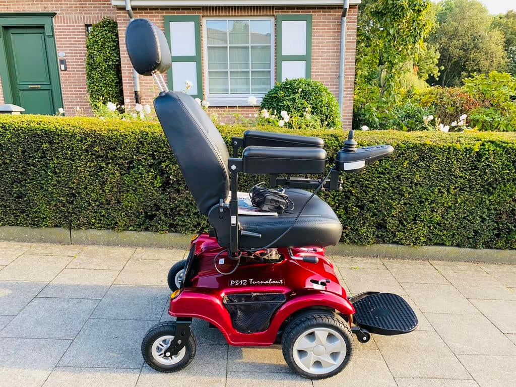 Fauteuil roulant pliable Turnabout P312 Chaise électrque, Enlèvement ou Envoi, Pliant, Comme neuf, Fauteuil roulant électrique