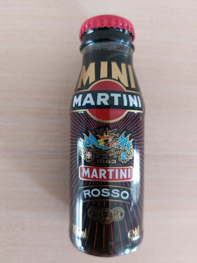 mini drankflesje Martini Rosso vermouth 6 cl 15% vol, Verzamelen, Overige typen, Nieuw, Vol, Italië