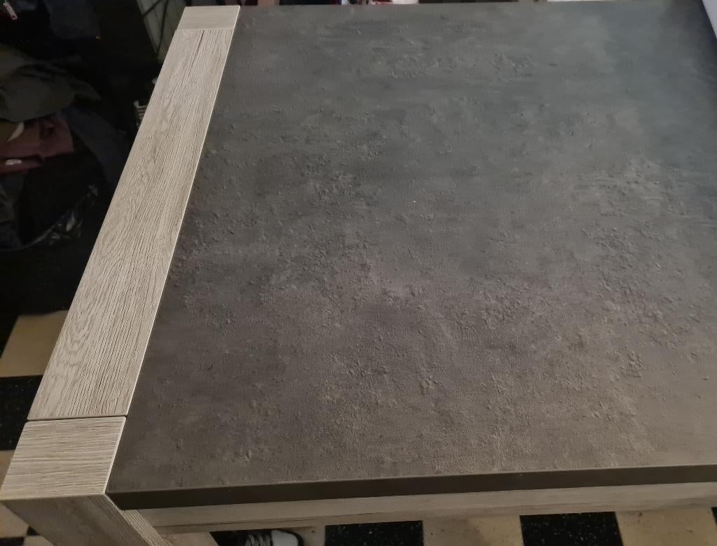 Set van tv meubel tafel 8 stoelen salontafel, Maison & Meubles, Tables | Tables de salon, Enlèvement, Utilisé, Pin