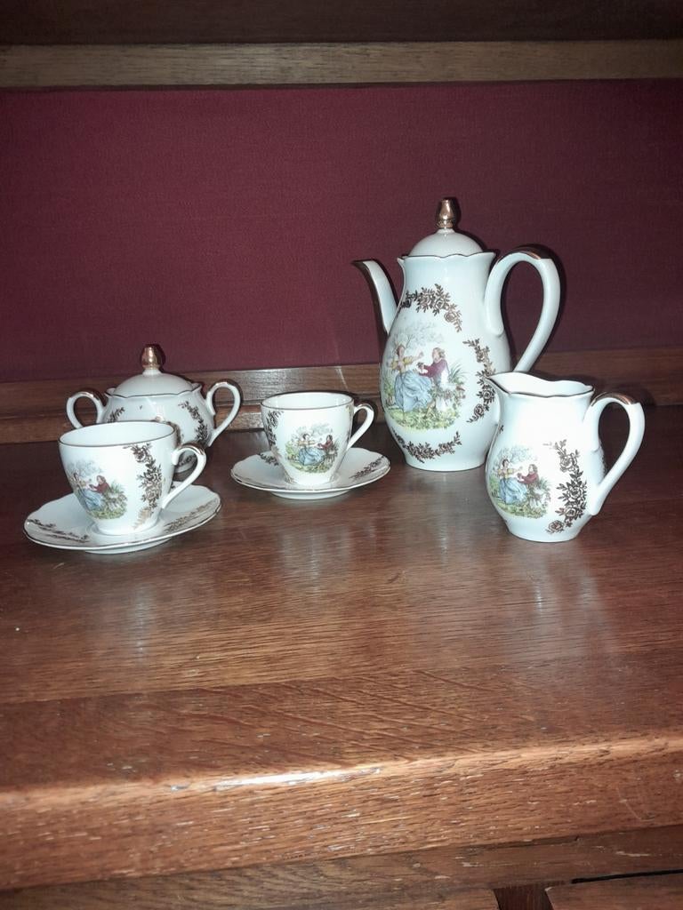 GAREIS,  Service à café, thé , en porcelaine, Enlèvement
