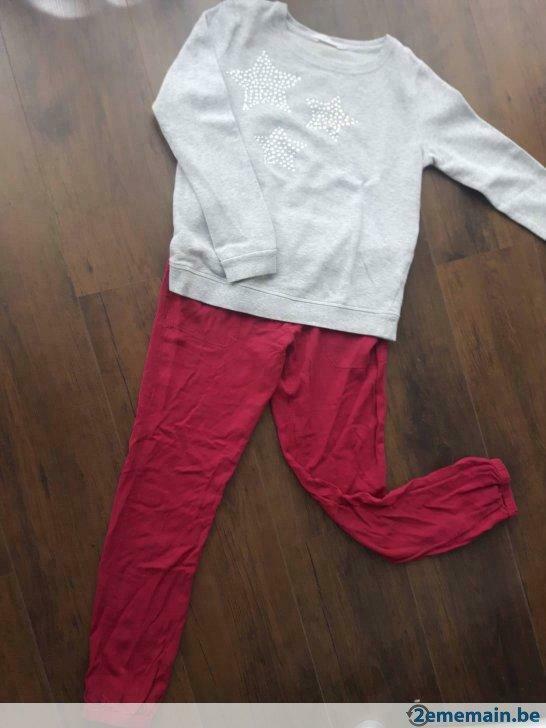 Pantalon et sweat 10 ans, Utilisé, Fille, Pantalon