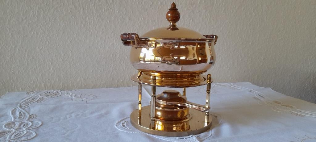 Fondue stel  decoratief  vintage, Enlèvement, Comme neuf, Brûleur