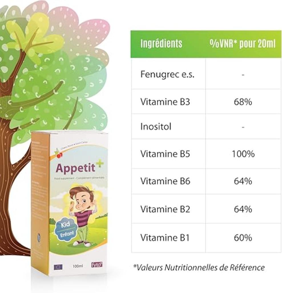 Appetit+ Eetluststimulator voor kinderen GRATIS LEVERING, Verzenden, Nieuw, Overige typen