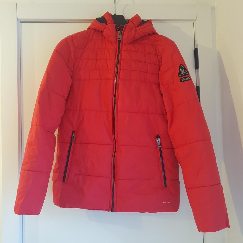 Heren winterjas., Ophalen, Rood