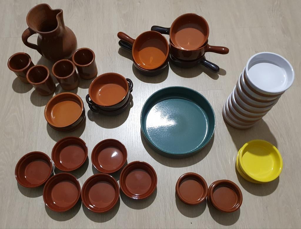 Lot de vaisselle en terre cuite, Maison & Meubles, Enlèvement ou Envoi, Comme neuf