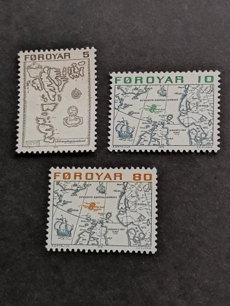 Îles Féroé/Foroyar 1975 - cartes **, Timbres & Monnaies, Timbres | Europe | Scandinavie, Enlèvement ou Envoi, Danemark, Non oblitéré