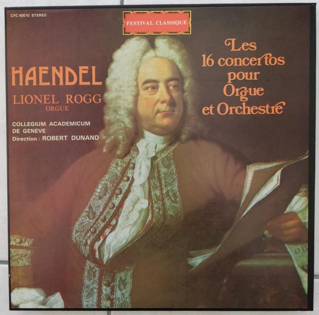 HAENDEL - Lionel Rogg orgue - Les 16 concertos - 4 disques, Enlèvement ou Envoi, Comme neuf