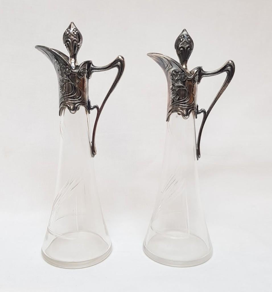 Paar karafjes WMF Art Nouveau., Ophalen of Verzenden