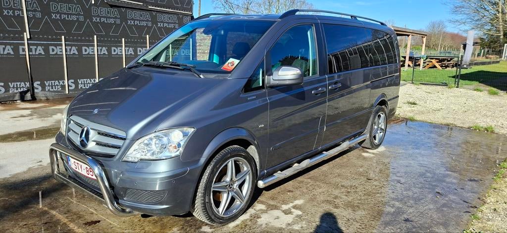 Mercedes Viano/Vito V6 3.0 CDI 2011, Cuir, Achat, Entretenue par le concessionnaire, Noir