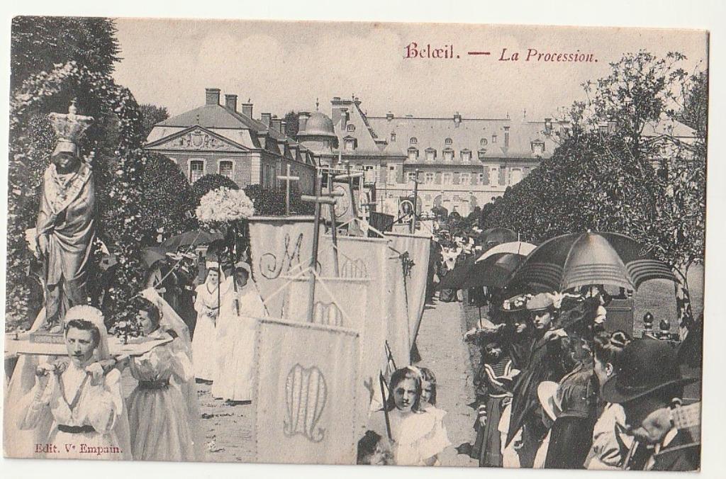Beloeil La Procession, Ophalen of Verzenden, Ongelopen, Henegouwen