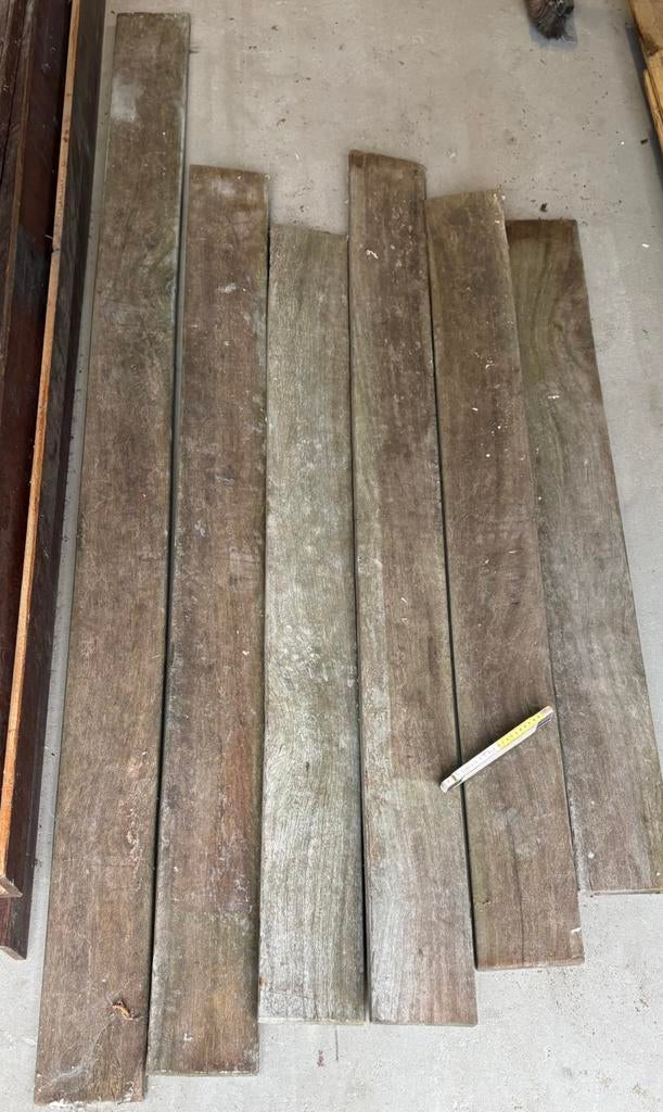 Barnwood eik uit afbraak, Doe-het-zelf en Bouw, Hout en Planken, Ophalen, Zo goed als nieuw, Eiken