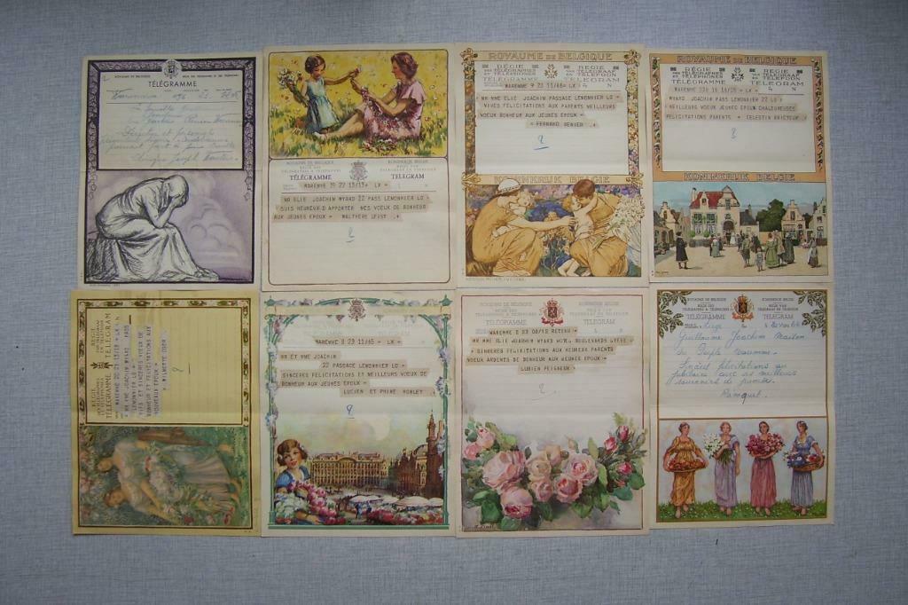 télégrammes de 1937, Enlèvement ou Envoi, Utilisé