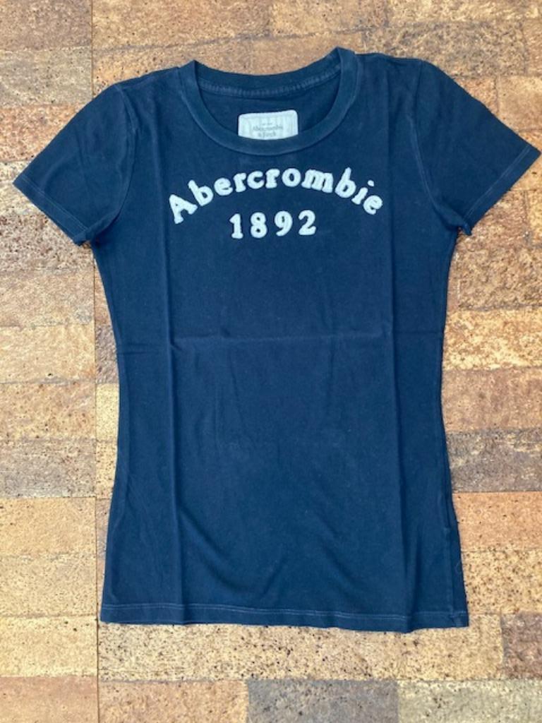 T-shirt Abercrombie & Fitch bleu marine taille S, Manches courtes, Enlèvement ou Envoi, Taille 36 (S), Porté