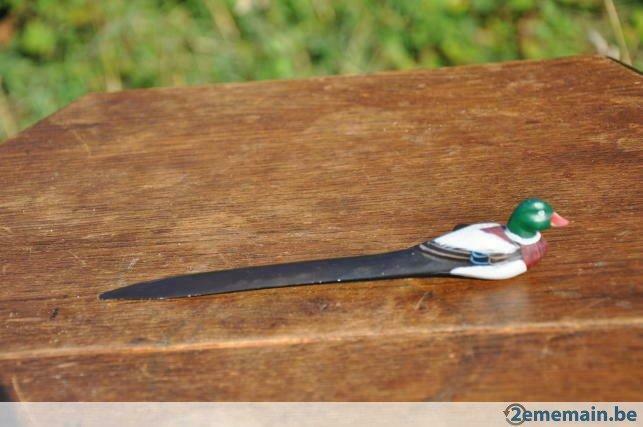 ouvre courrier en bois canard, Enlèvement ou Envoi, Utilisé