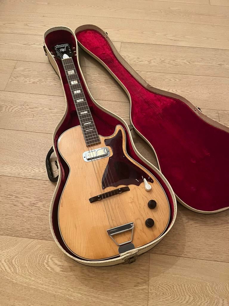 Harmony Stratotone 1959, Muziek en Instrumenten, Ophalen, Zo goed als nieuw, Semi-solid body, Overige merken