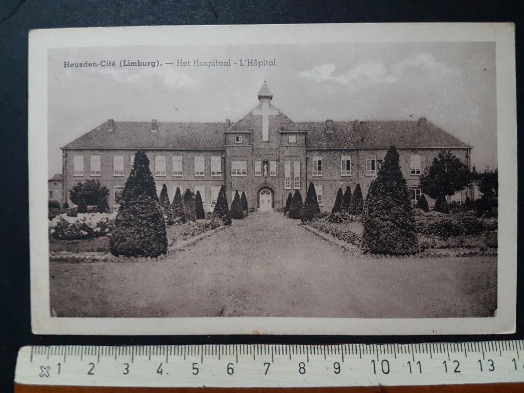 Postkaart: Heusden-Cité (Limburg) Hospitaal Hôpital, Ophalen of Verzenden, 1920 tot 1940, Ongelopen, Limburg