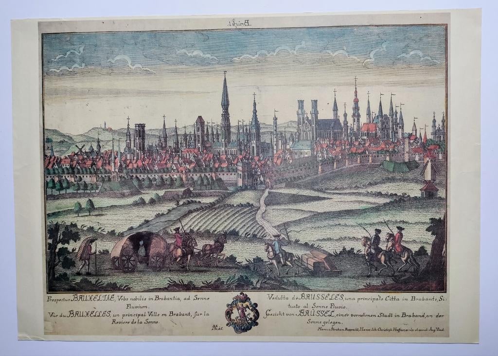 Kaarten: Brussel, Flandriae, Leo Belgicus en Orbis Terrae, Boeken, Atlassen en Landkaarten, Ophalen of Verzenden