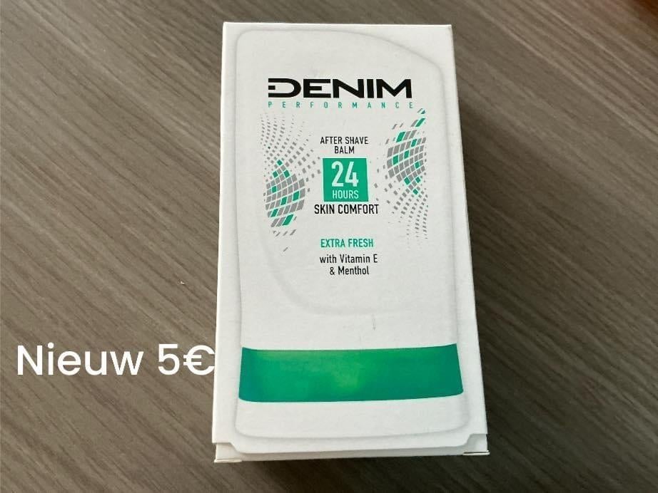 Denim after shave balsem nieuw, Ophalen of Verzenden, Nieuw, Gehele gezicht, Verzorging