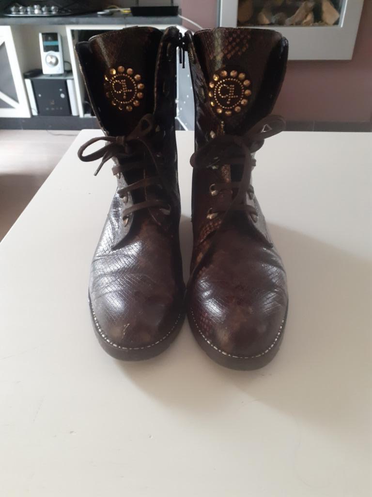 Bottines maat 40 : Claire de Lune, Kleding | Dames, Ophalen of Verzenden, Bruin