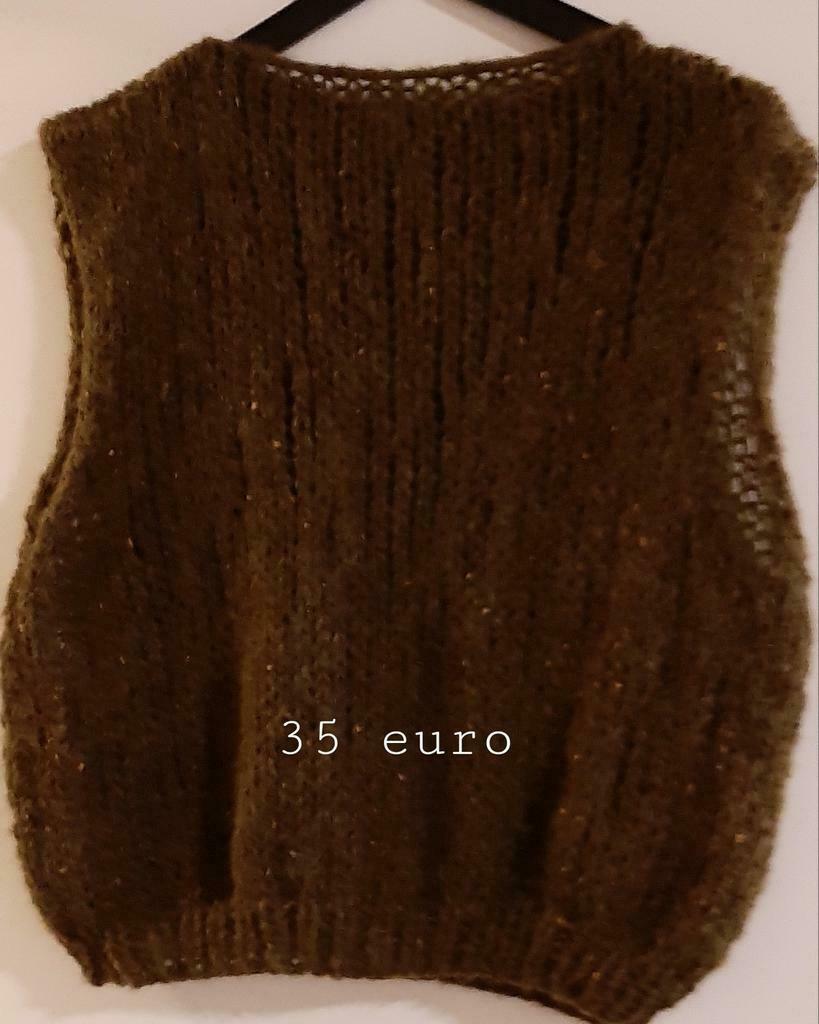 Kaki handmade debardeur, Kleding | Dames, Handmade, Ophalen of Verzenden, Nieuw
