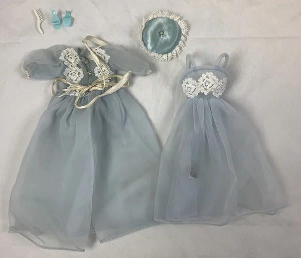Barbie Outfit 1636 Sleeping Pretty 1965 Vintage Nachtmode, Verzenden, Zo goed als nieuw, Pop