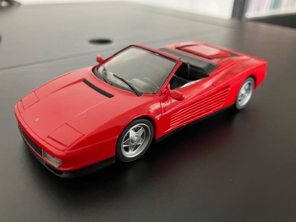 Ferrari Testarossa Cabrio 1/43 Herpa, Ophalen, Zo goed als nieuw, Auto, Overige merken