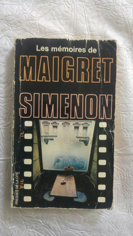 Vintage livre g. simenon. Les memoires de maigret 1982, Enlèvement ou Envoi, Utilisé