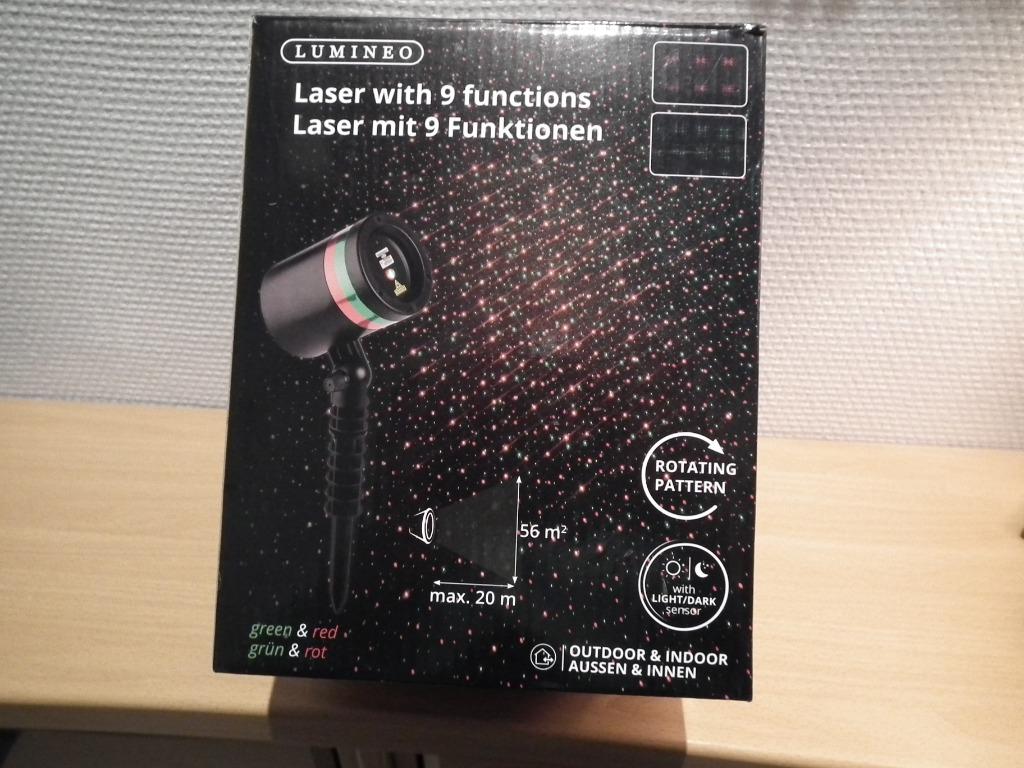 Lumino. groen en rood. Laser voor buiten en binnen, Diversen, Verzenden, Zo goed als nieuw
