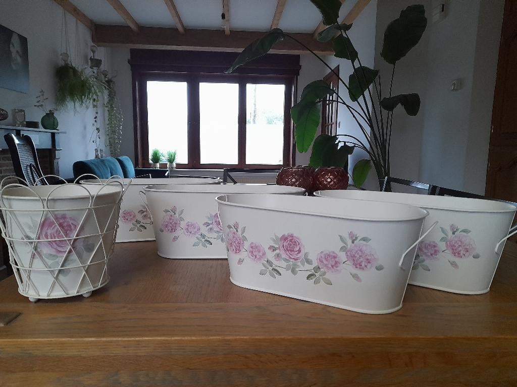 set van 5 bloempotten Ikea, Ophalen of Verzenden, Zo goed als nieuw