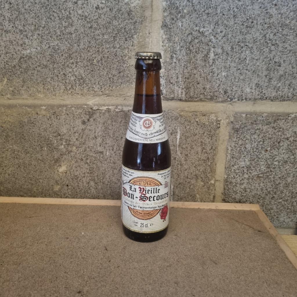 Bouteille de bière La Vielle Bon - Secours, Collections, Marques de bière, Enlèvement ou Envoi, Utilisé, Bouteille(s), Autres marques