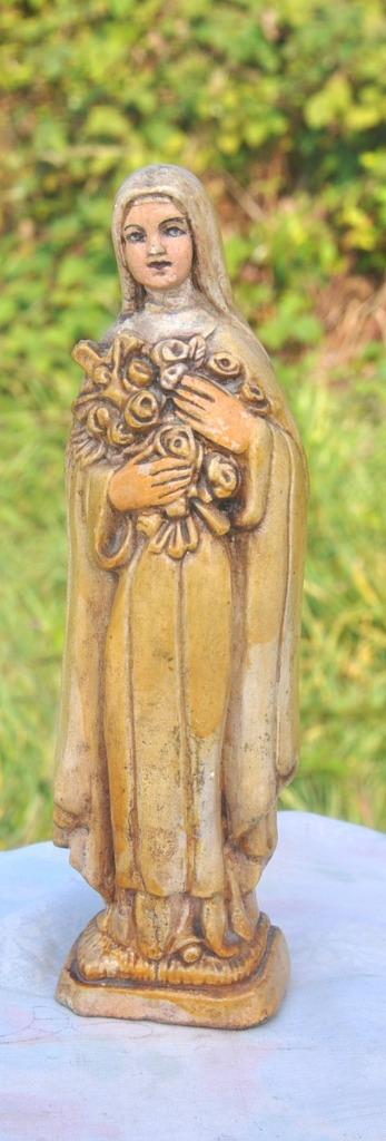 sainte Thérèse de Lisieux en pierre vernie, Antiquités & Art, Antiquités | Objets religieux, Enlèvement ou Envoi